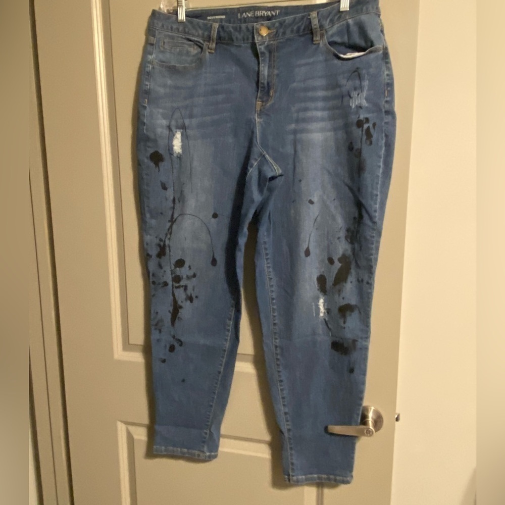 Distressed Boyfriend  Denim Jeans